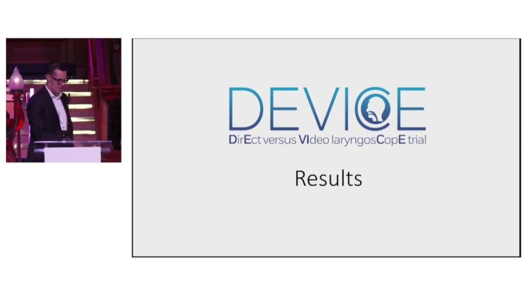 DEVICE Trial Results at CCR